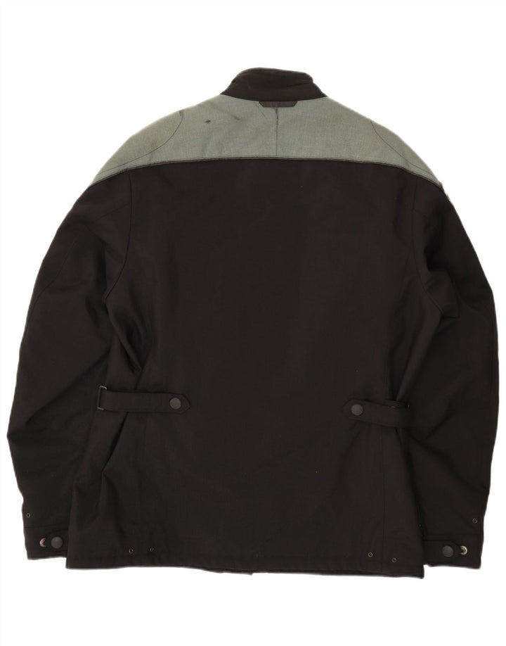 Brema Mens Graphic Racer Jacket IT 50 Large Black Colourblock