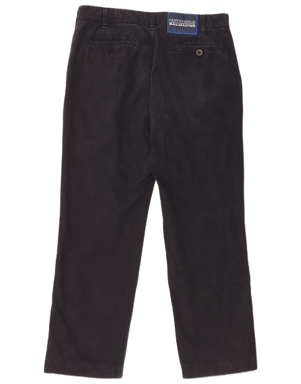 Pantaloni chino dritti da uomo North Sails W34 L29 in cotone blu navy