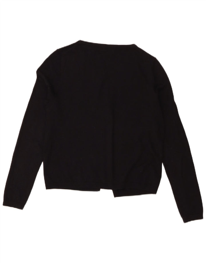 Massimo Dutti Damen Strickjacke UK 14 Medium Schwarz