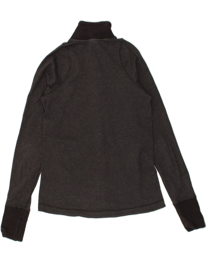 NIKE Womens Dri Fit Tracksuit Top Jacket UK 12 Medium Grey Cotton Vintage Nike and Second-Hand Nike from Messina Hembry 