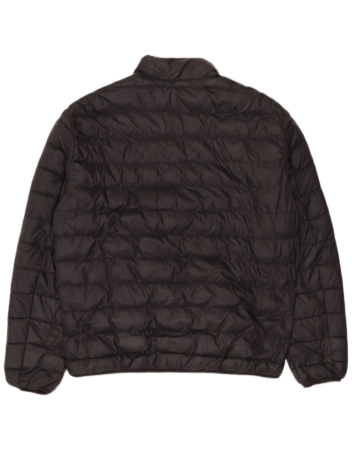 ZARA Mens Padded Jacket UK 44 2XL Black Nylon
