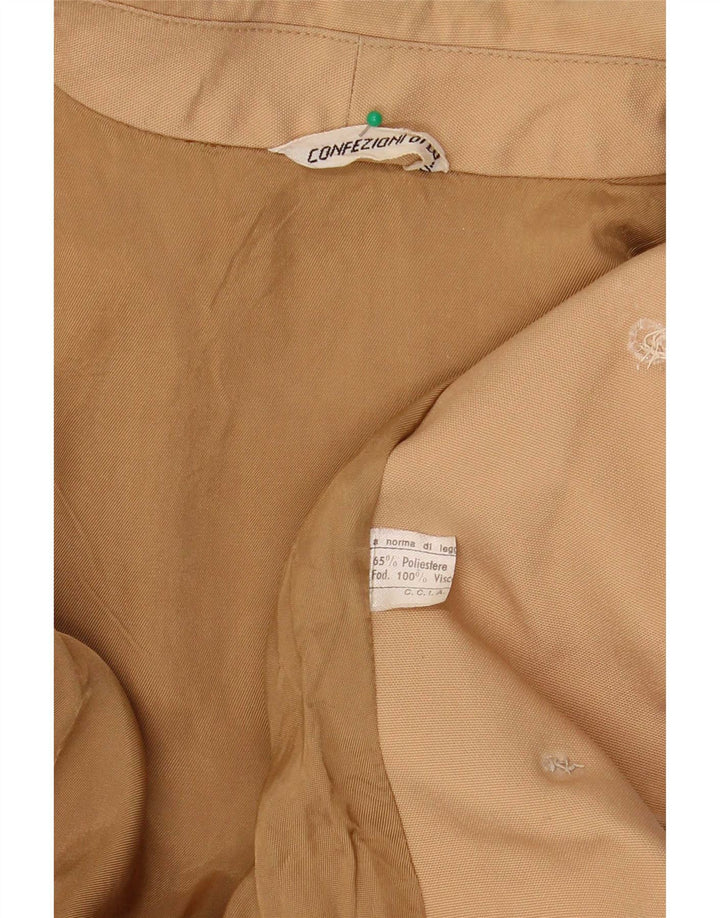 Confezioni Di Lusso Damen Trenchcoat UK 12 Medium Beige Polyester