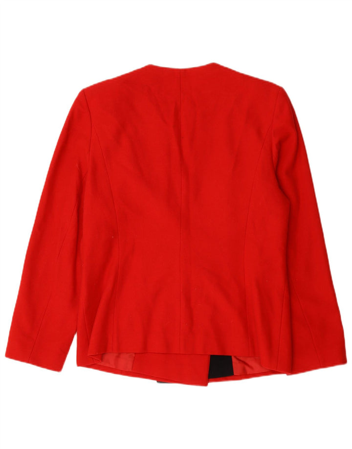 Gerard Pasquier Womens Blazer Jacket EU 40 Medium Red Colourblock