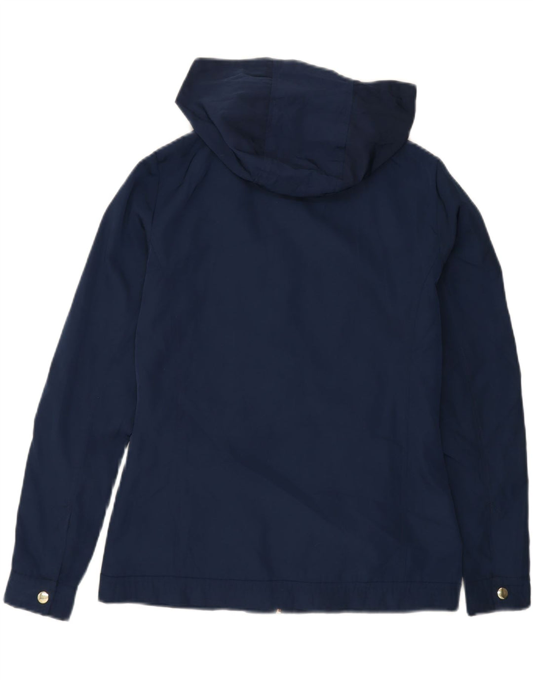 BEST COMPANY Womens Hooded Bomber Jacket UK 16 Large Navy Blue Polyester Vintage Best Company and Second-Hand Best Company from Messina Hembry 