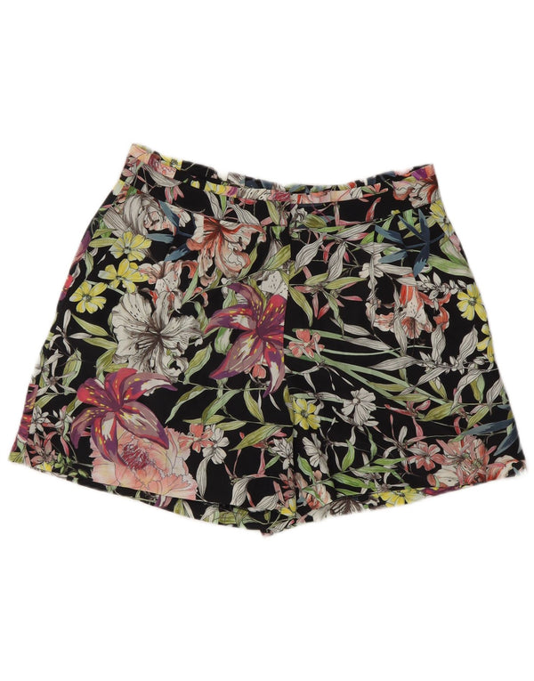 Reiss Chino Shorts til kvinder UK 10 Small W27 Black Floral Polyester