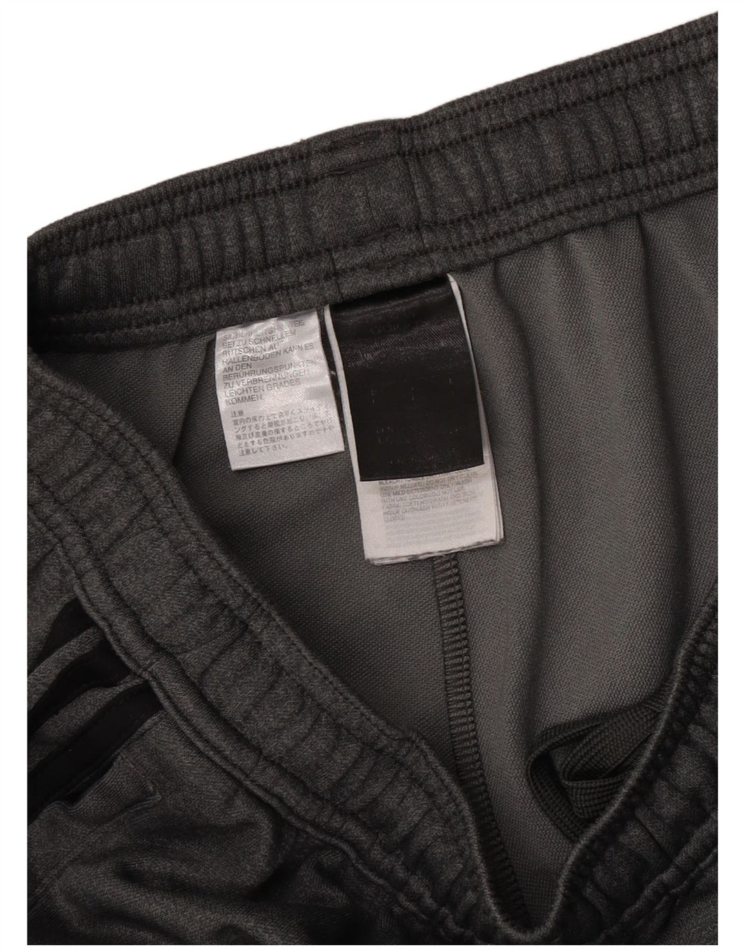 Adidas Mens Tracksuit Trousers Large Grey Polyester