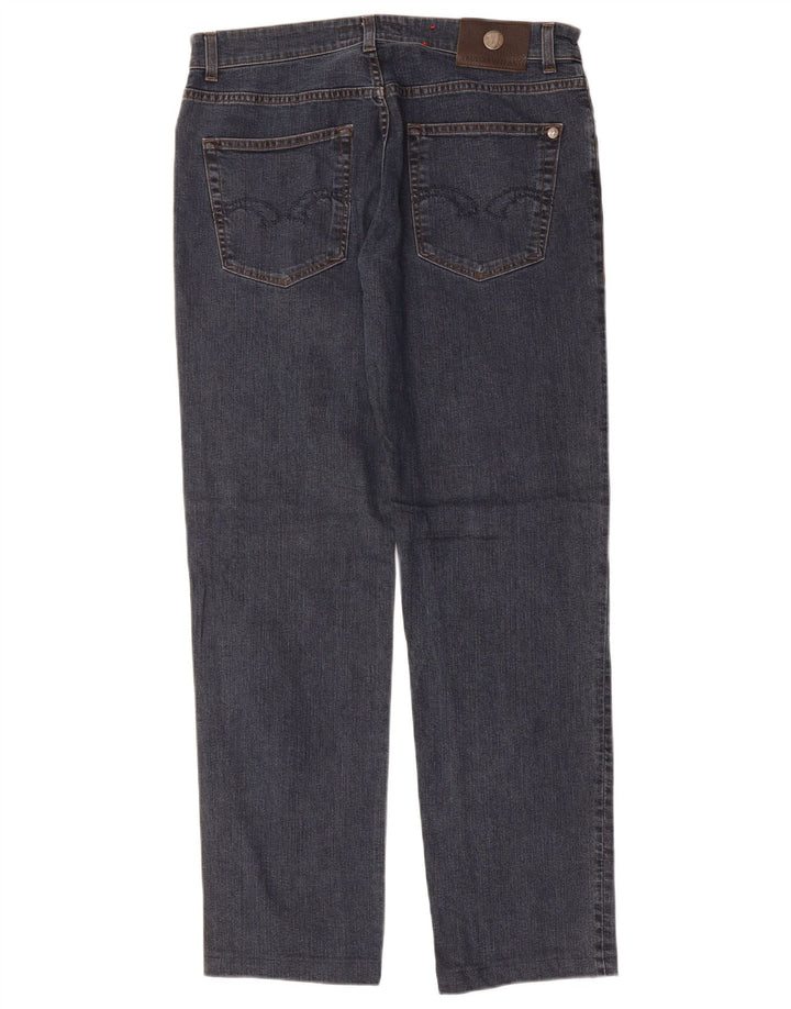 TRUSSARDI Mens Straight Jeans W34 L31 Blue Cotton