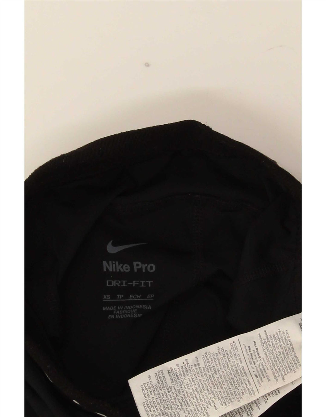 Leggings grafici Nike Dri Fit da donna UK 4 XS poliestere nero