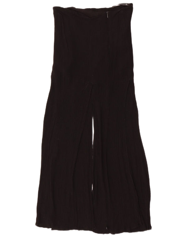 Zara Womens Casual Bukser med brede ben Små W26 L37 Sort