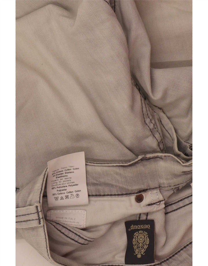 Ανδρικό Slim Jeans Dunlop W32 L29 Γκρι βαμβακερό