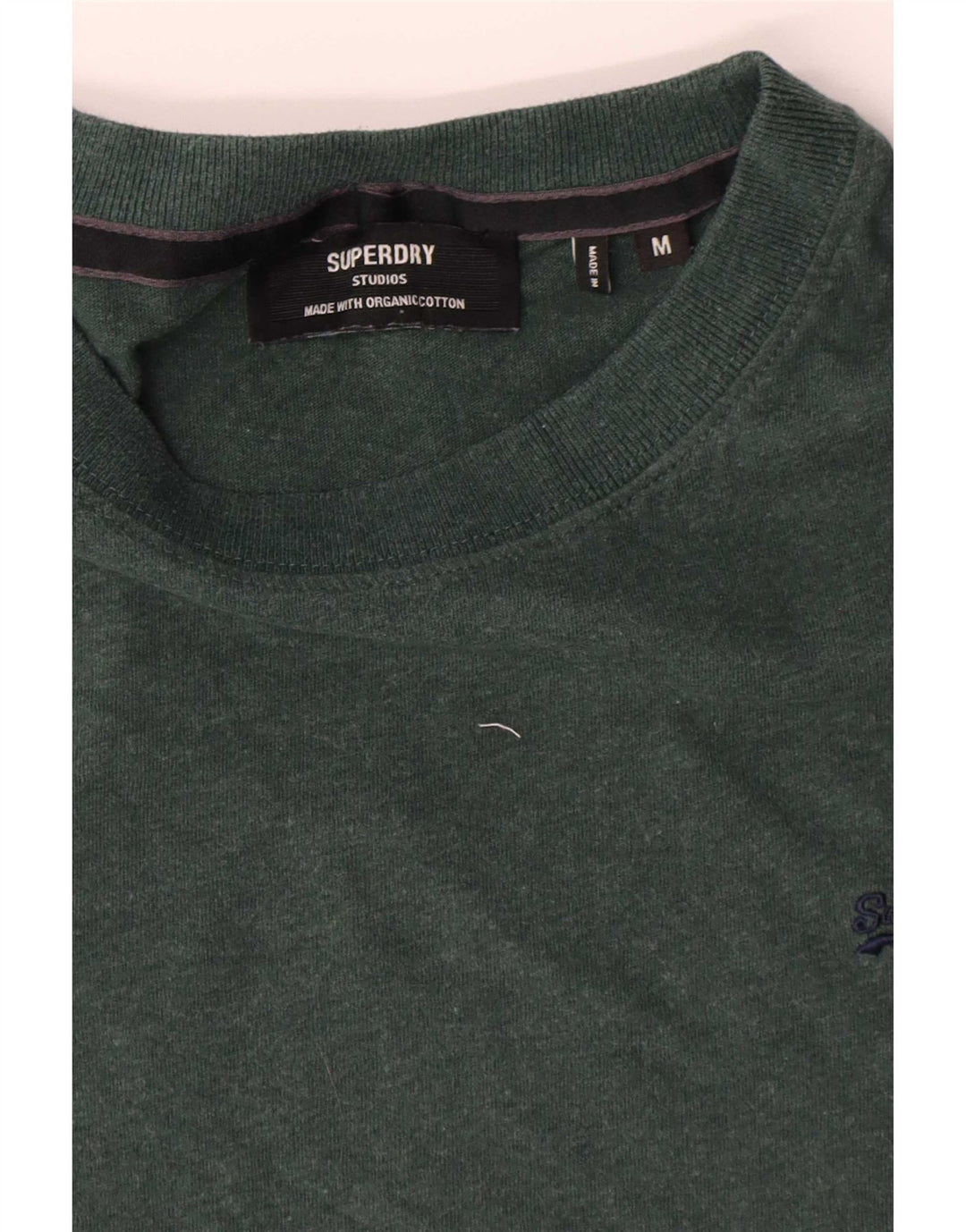 Camiseta masculina Superdry Top verde médio