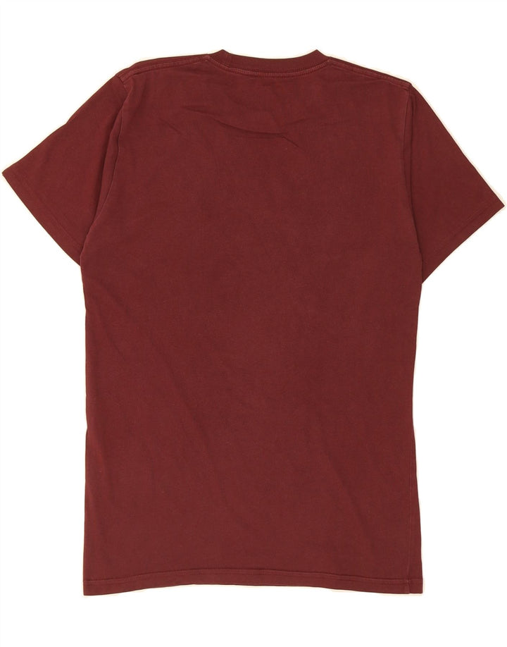VANS Mens Classic Fit T-Shirt Top Small Burgundy Vintage Vans and Second-Hand Vans from Messina Hembry 