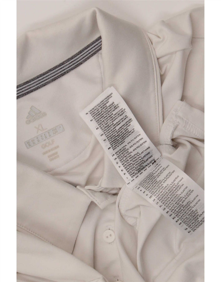 Polo da donna Adidas UK 18 XL poliestere bianco