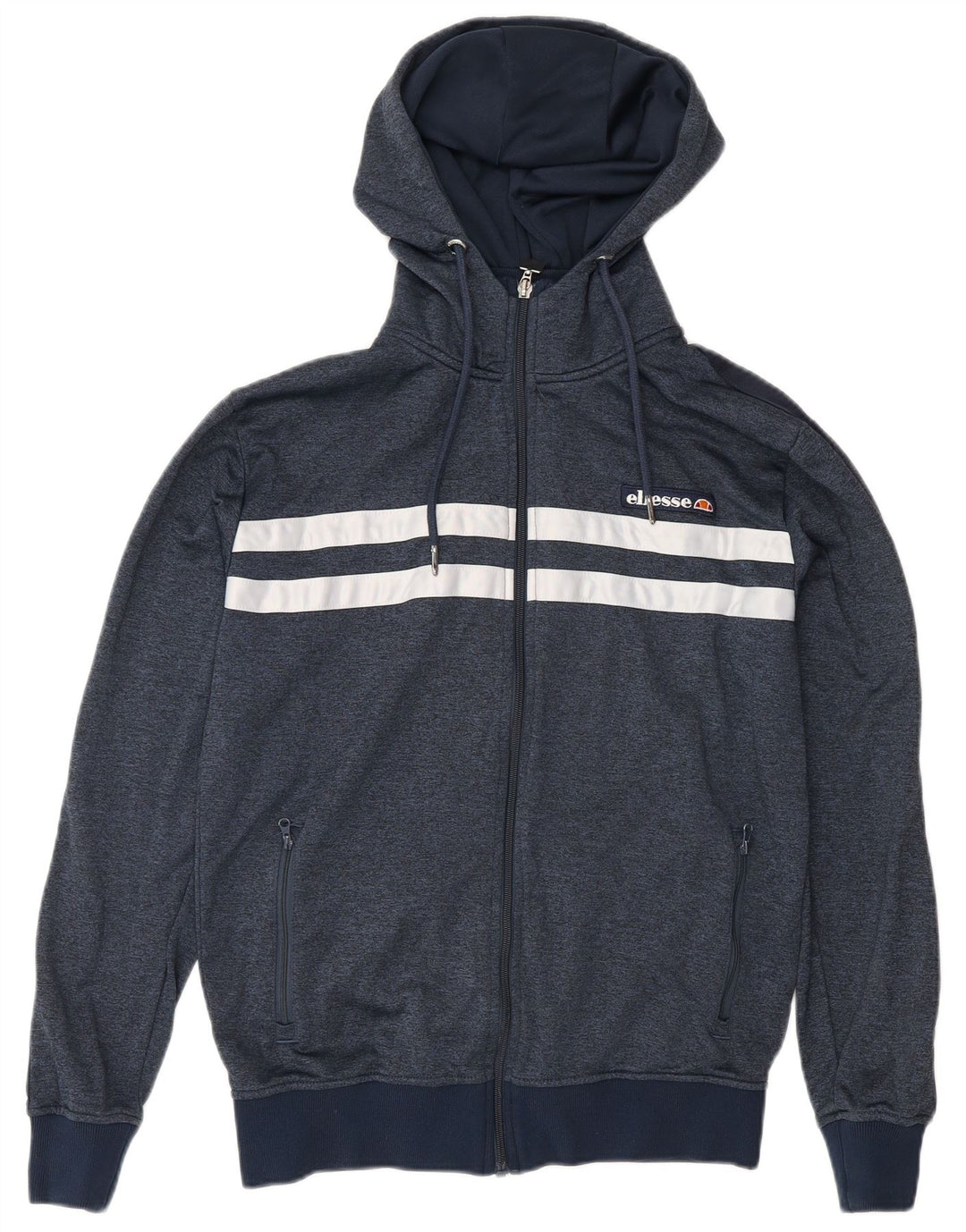 Maglione con cappuccio e zip da uomo Ellesse piccolo color block blu navy