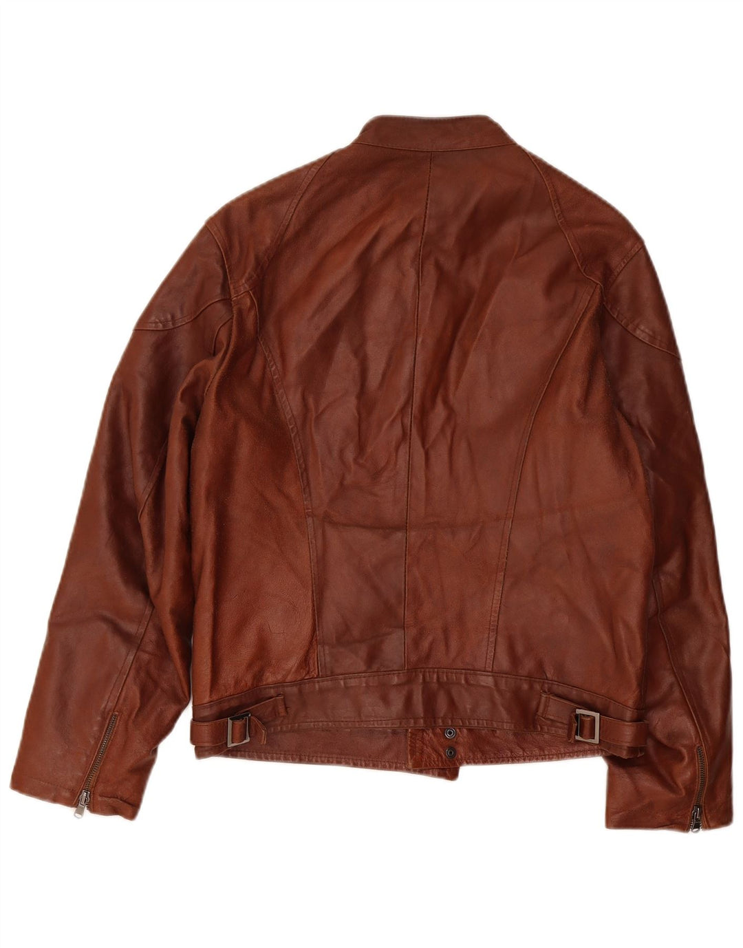 Giacca da corsa in pelle da donna Sasch UK 12 Marrone medio