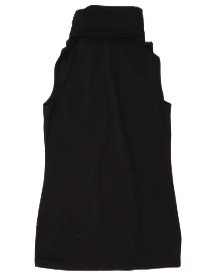 Ellesse Womens Graphic Vest Top UK 10 Small Black Nylon