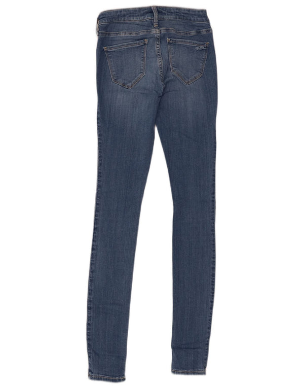 Jeans skinny Hollister da donna con legging a vita bassa US 0 XS W24 L30 cotone blu