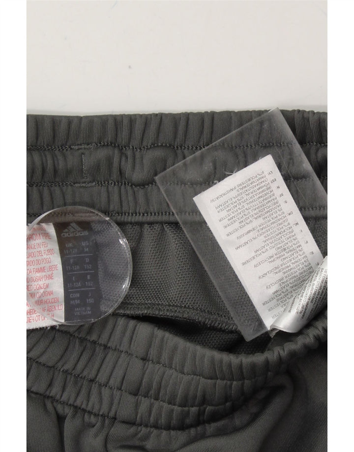 ADIDAS Boys Tracksuit Trousers 11-12 Years  Grey Colourblock Polyester Vintage Adidas and Second-Hand Adidas from Messina Hembry 