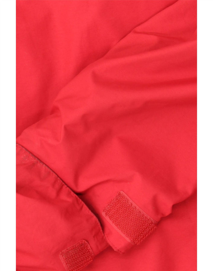 SALEWA Giacca a vento da uomo con cappuccio EU 50 Large Rosso Poliammide