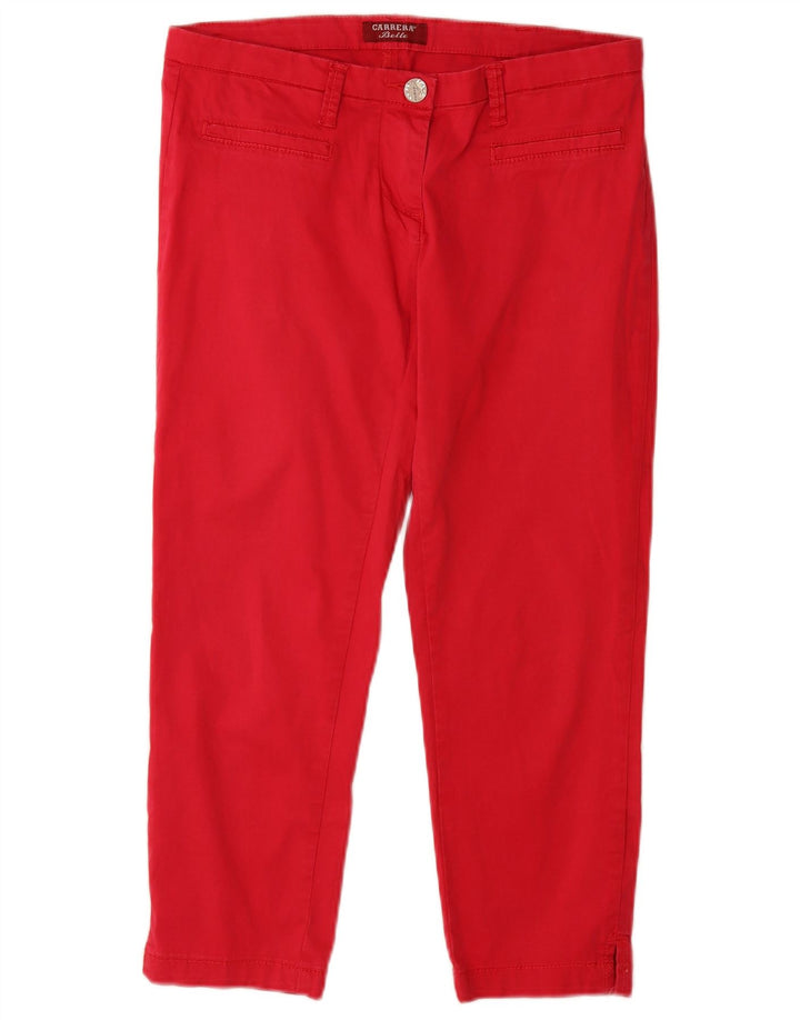 CARRERA Pantaloni Capri subțiri pentru femei L30 L24 roșii