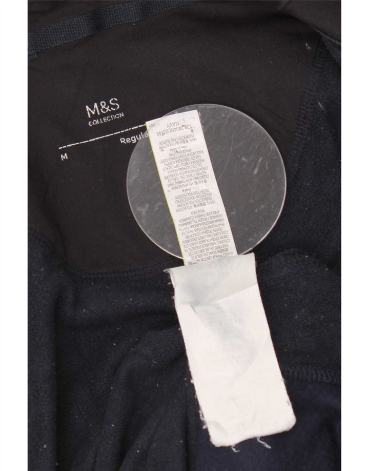 Marks & Spencer Chaqueta polar de corte regular para hombre UK 38 Medium Azul marino
