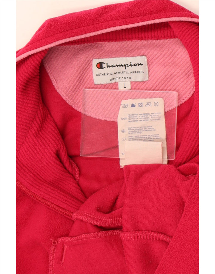 Champion Dame lynlås fleecejakke UK 16 Large Pink Polyester
