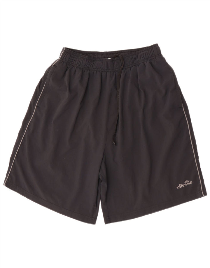 Shorts esportivos masculinos Ellesse poliéster preto médio