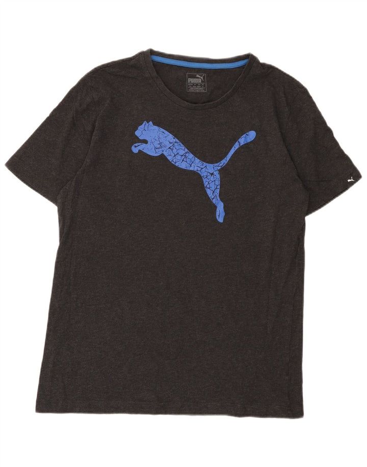 Puma Camiseta Masculina Graphic Top Cinza Médio