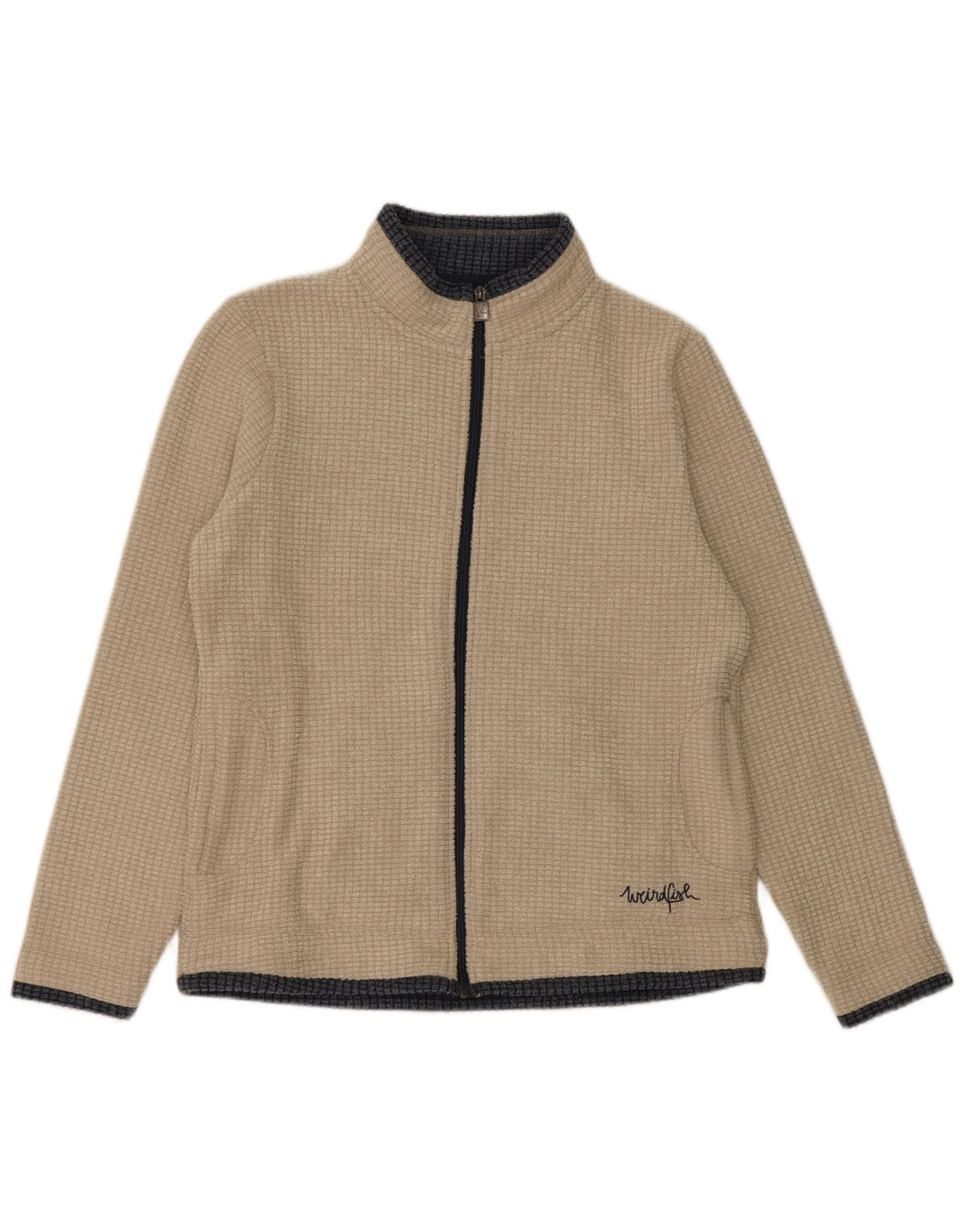 Weird Fish Womens Fleece Jacket UK 16 Large Grey Polyester