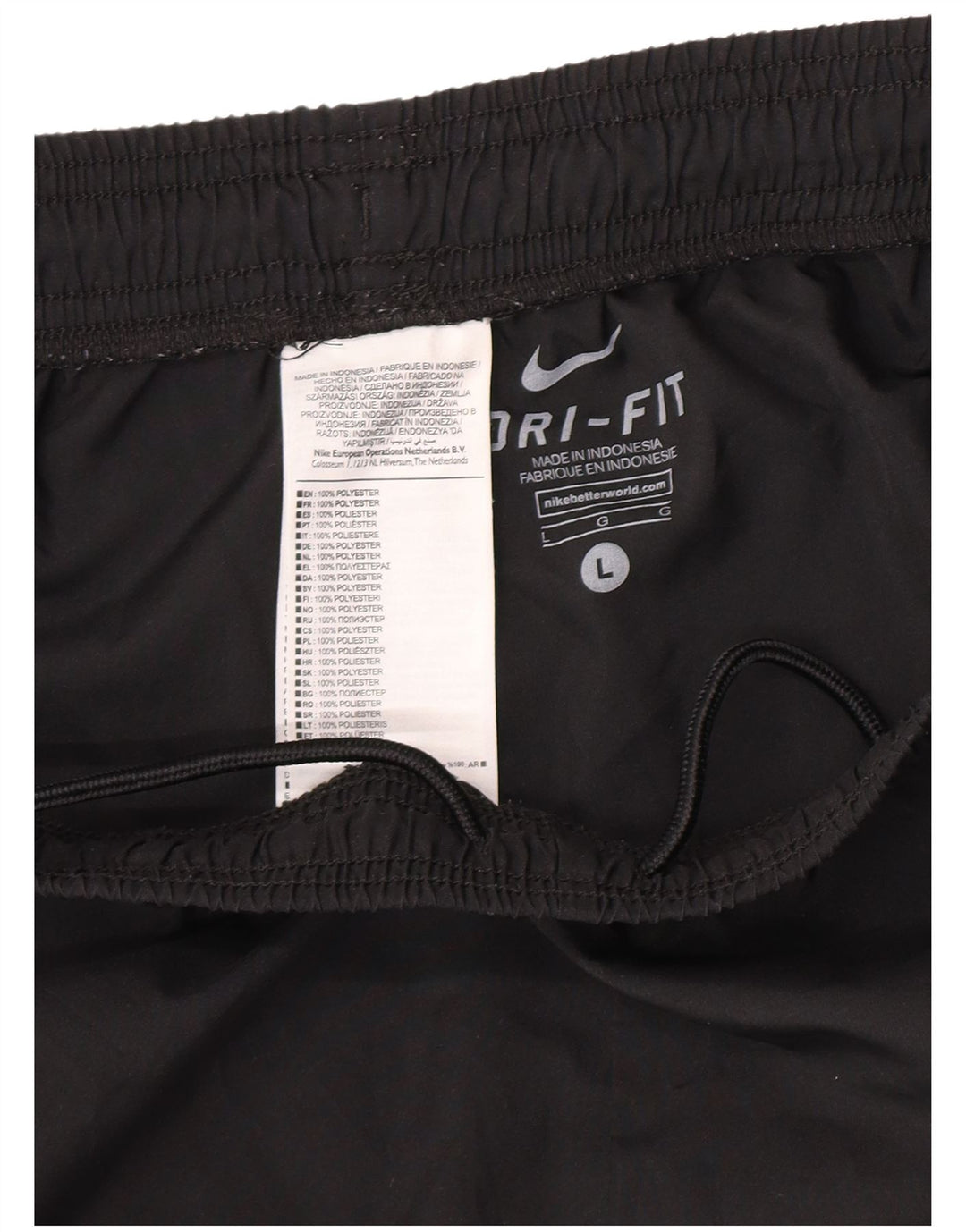 Nike Mens  Ascoli Calcio 1898 Sport Shorts Large Black Polyester