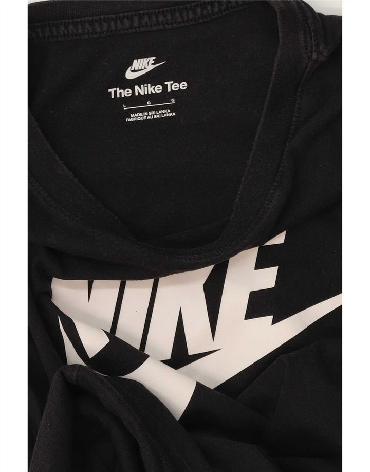 Nike T-shirt graphique pour homme, grand, noir