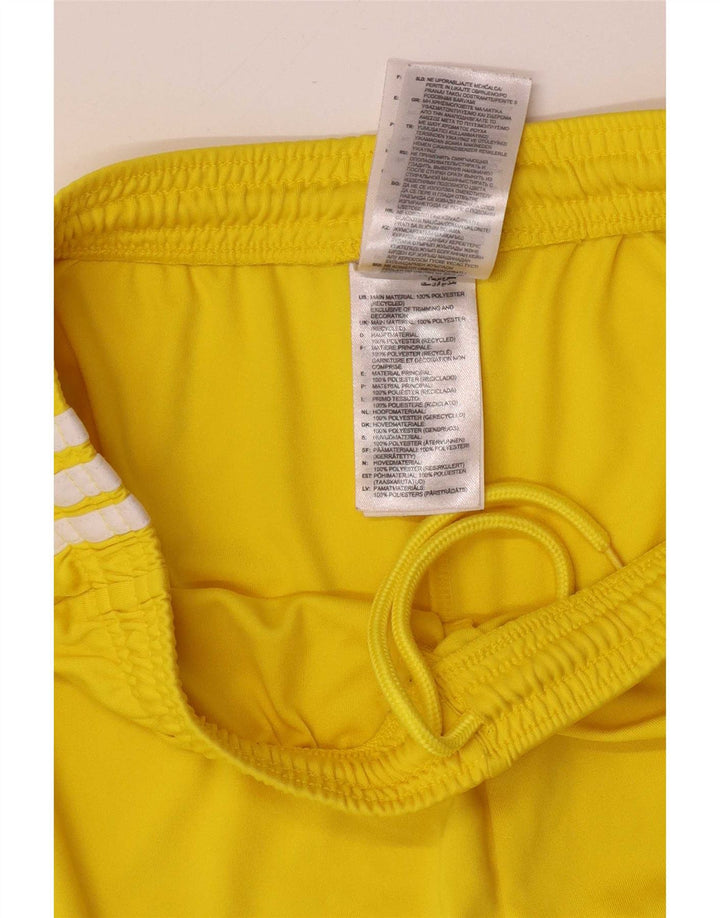 Adidas Mens Sport Shorts Medium Yellow Polyester