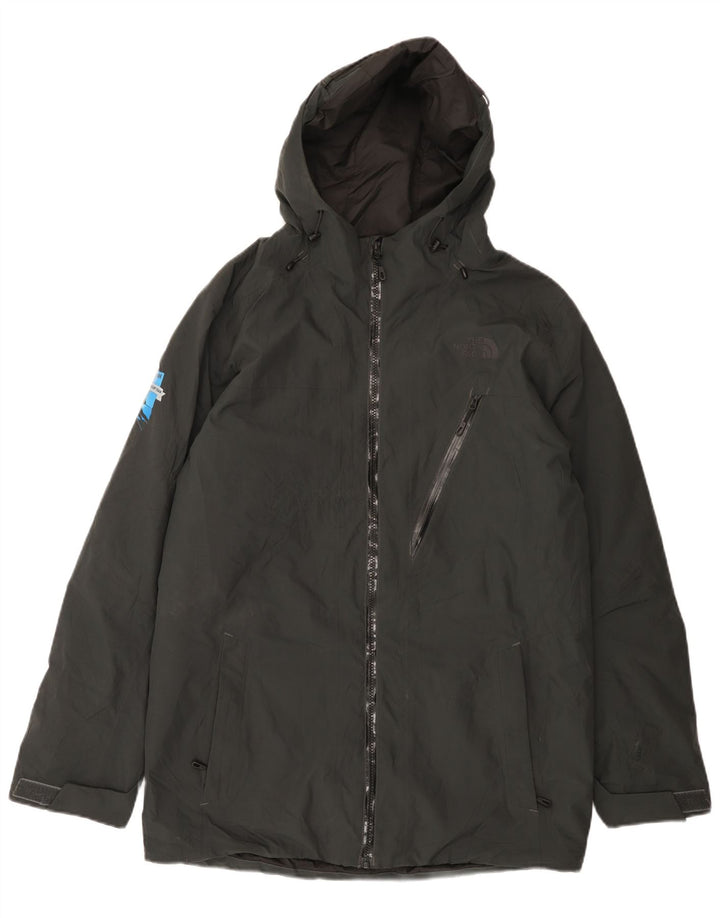 Giacca a vento con cappuccio grafica da uomo The North Face UK 38 Grigio medio