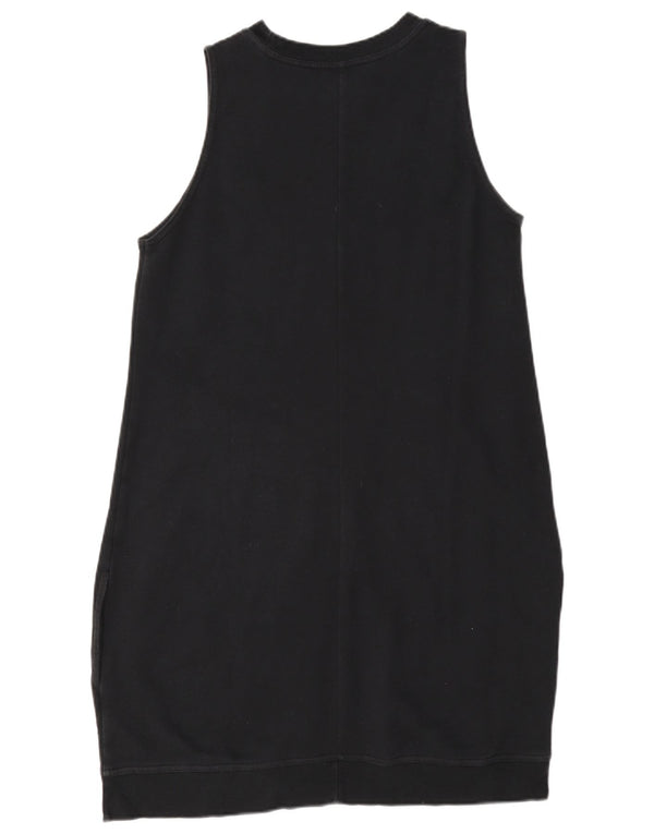 Abito maglione felpa senza maniche da donna Nike UK 14 grande cotone nero