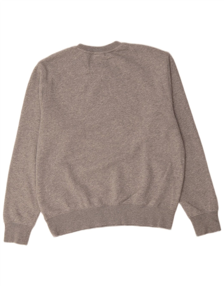 Felpa Nike da uomo in cotone chiazzato grigio medio