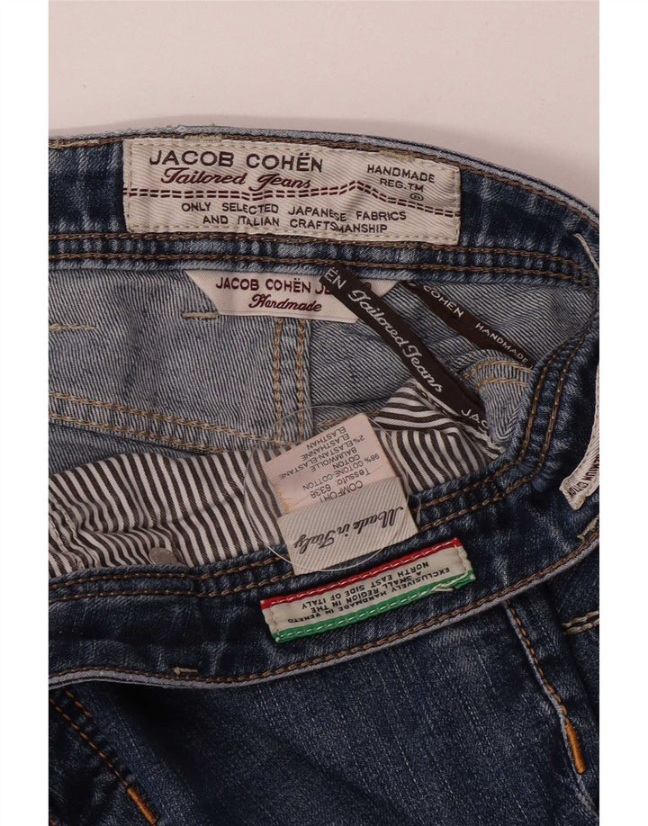 Jacob Cohen Mens Handmade Slim Jeans W35 L29 Blue Cotton