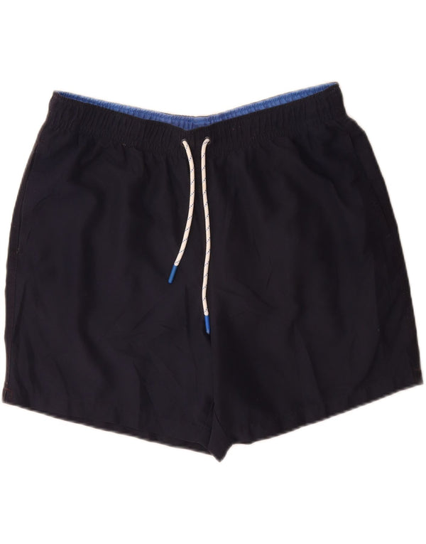 Marks & Spencer Mens Swimming Shorts Large Navy Blue Polyester