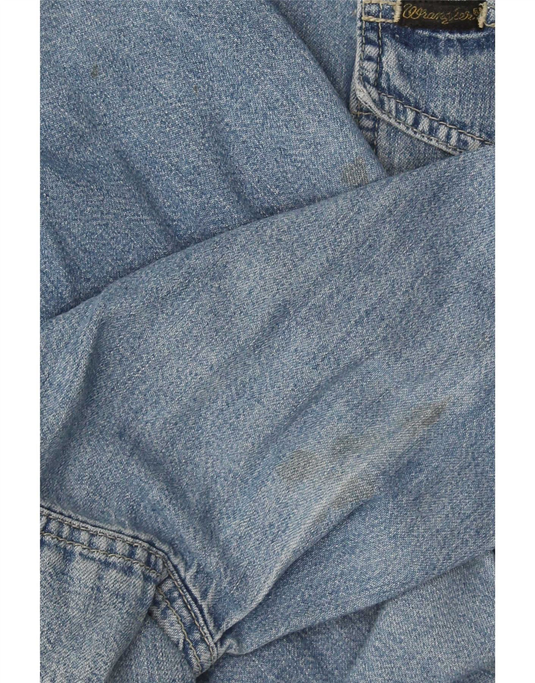 Wrangler Mens Western Denim Shirt Large Blue Cotton