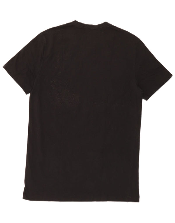 Emporio Armani Herre grafisk T-shirt Top Medium Sort Bomuld
