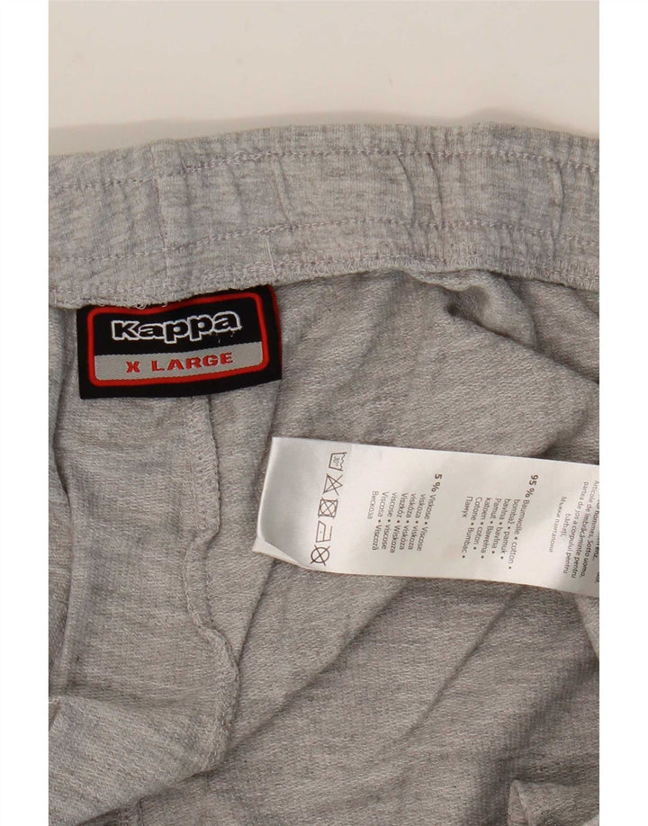 Kappa Mens Graphic Sport Shorts XL  Grey Cotton