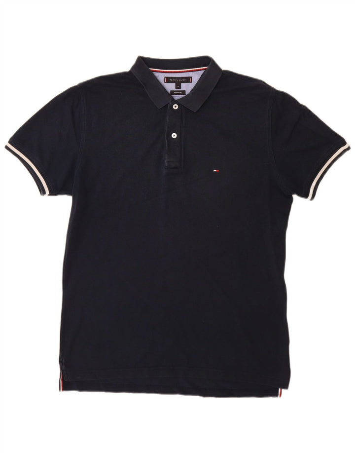 Tommy Hilfiger Mens Regular Fit Polo Shirt Medium Navy Blue