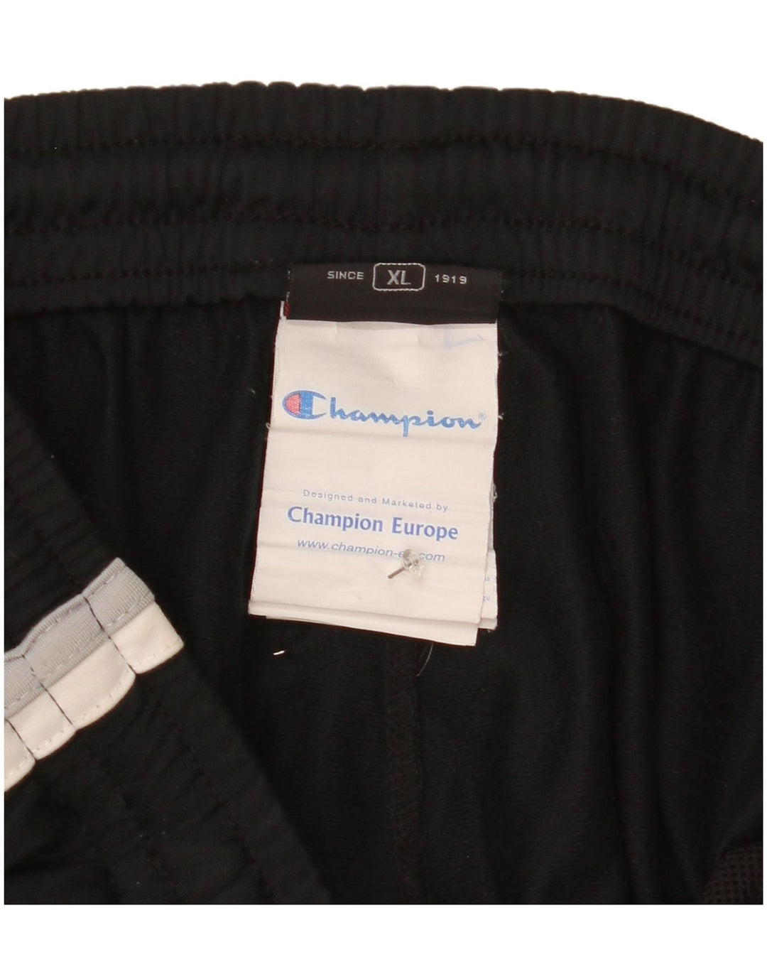 Champion Mens Tracksuit Trousers XL  Black Colourblock Polyester