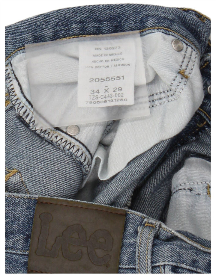 Lee Jean droit homme W34 L29 bleu coton