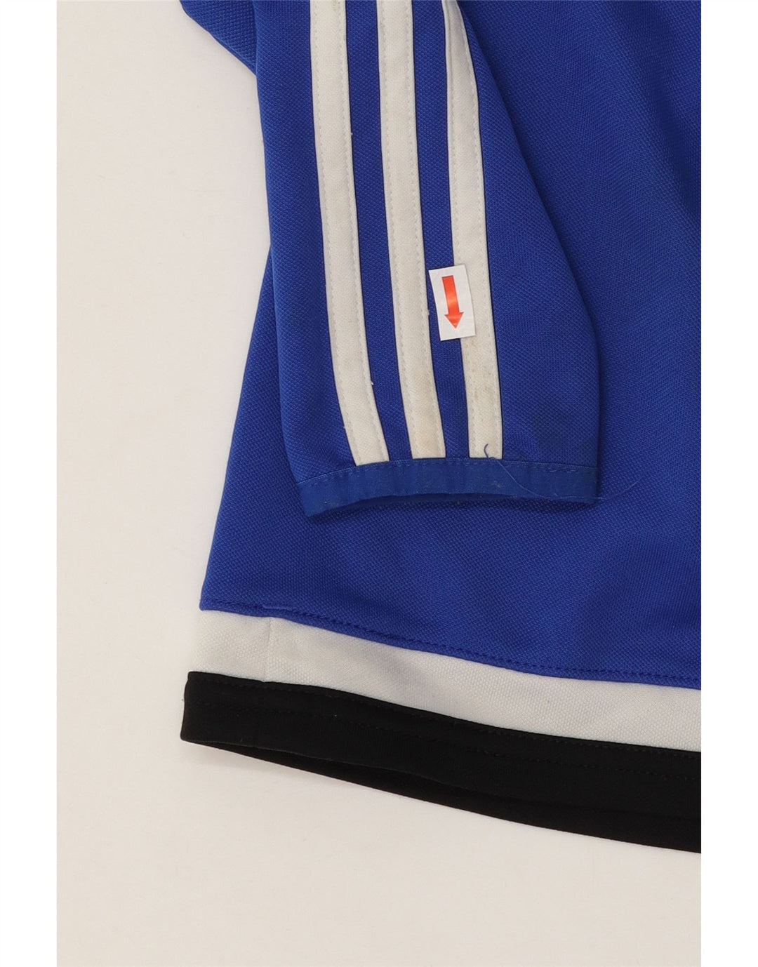 ADIDAS Boys Vauxhall Graphic Pullover Tracksuit Top 7-8 Years Blue