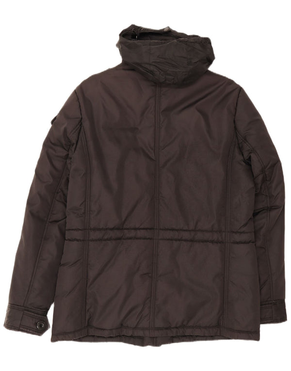 Marina Militare Veste matelassée à capuche pour homme UK 38 Medium Noir Polyamide