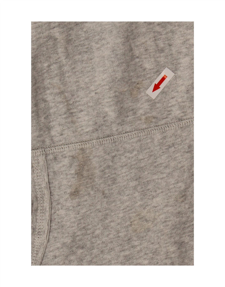 Marks & Spencer Womens Hoodie Jumper UK 12 Medium Grey Cotton