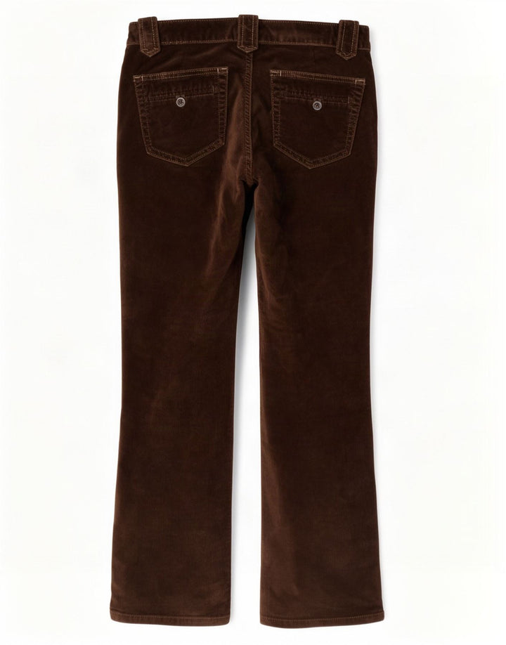 Gap Womens Stretch Bootcut Velour Casual Trousers W30 L30 Brown