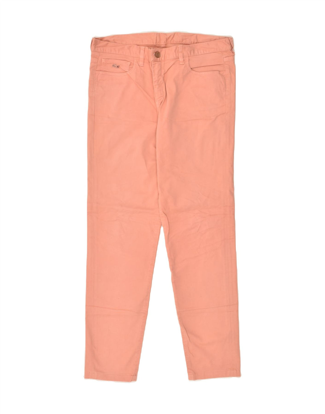 LACOSTE Womens Slim Casual Trousers W30 L27 Pink Cotton | Vintage Lacoste | Thrift | Second-Hand Lacoste | Used Clothing | Messina Hembry 