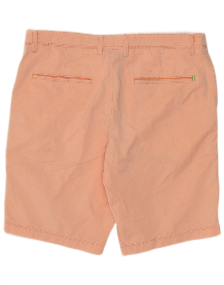 Hugo Boss Mens Chino Shorts IT 48 Medium W32 Orange Cotton