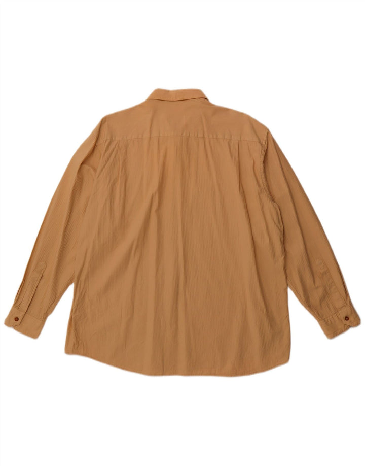Vintage Mens Shirt Large Beige